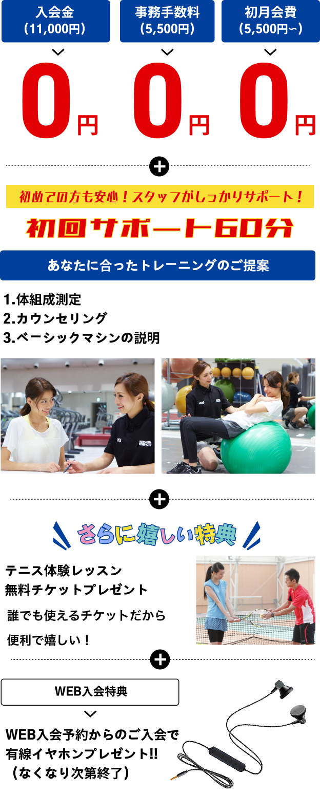 夏の入会キャンペーン詳細